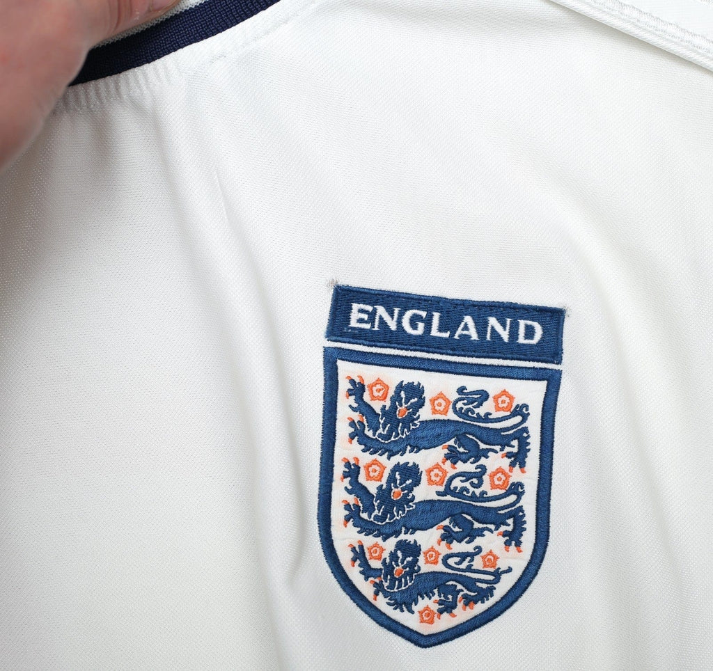 1999/01 BECKHAM #7 England Vintage Umbro Home Football Shirt (M) Euro 2000