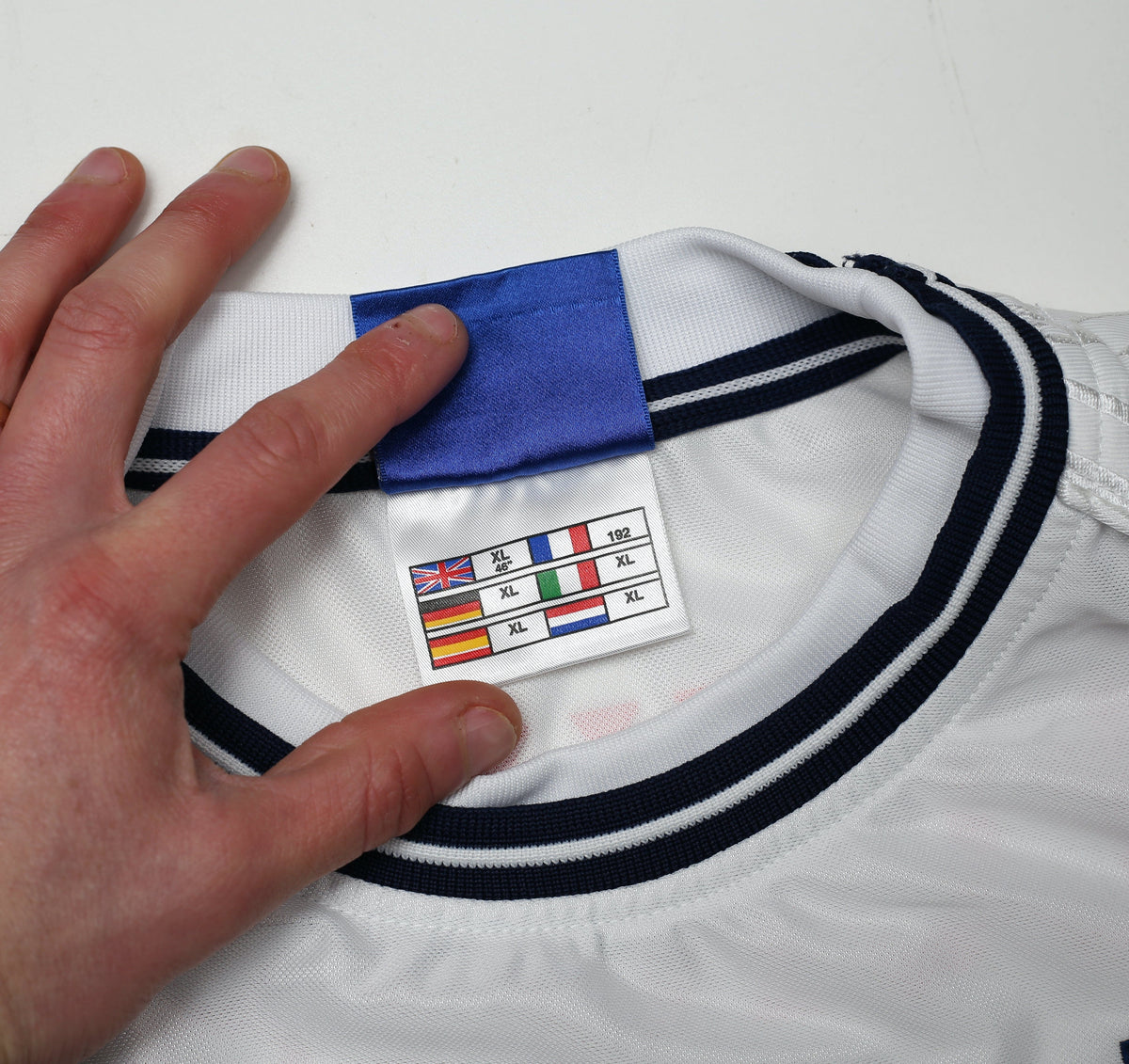 1999/01 BECKHAM #7 England Vintage Umbro Home Football Shirt (XL) Euro 2000