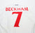 1999/01 BECKHAM #7 England Vintage Umbro Home Football Shirt (XL) Euro 2000