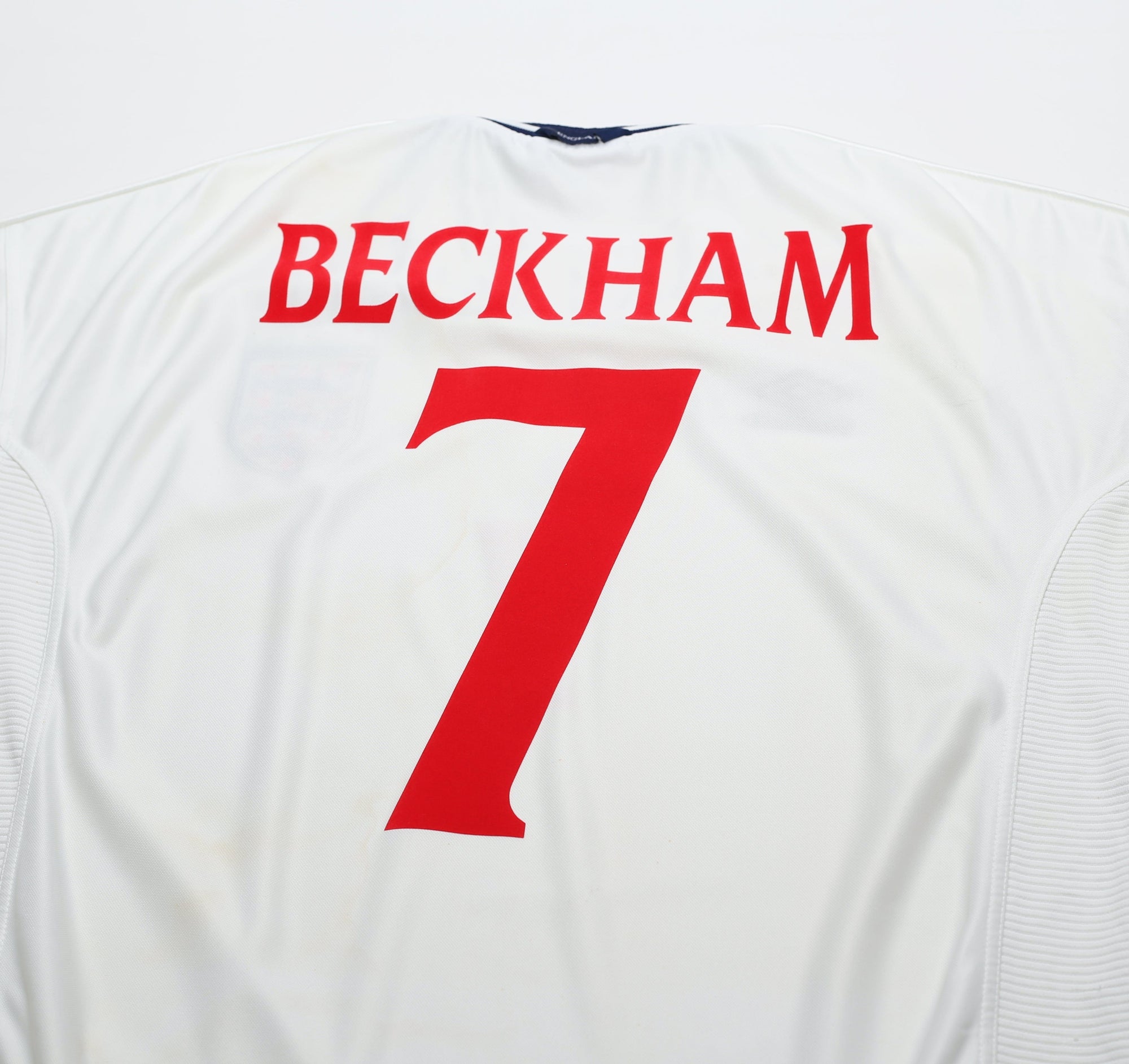 1999/01 BECKHAM #7 England Vintage Umbro Home Football Shirt (XL) Euro 2000