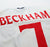 1999/01 BECKHAM #7 England Vintage Umbro Home Football Shirt (XL) Euro 2000