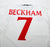 1999/01 BECKHAM #7 England Vintage Umbro Home Football Shirt (XL) Euro 2000