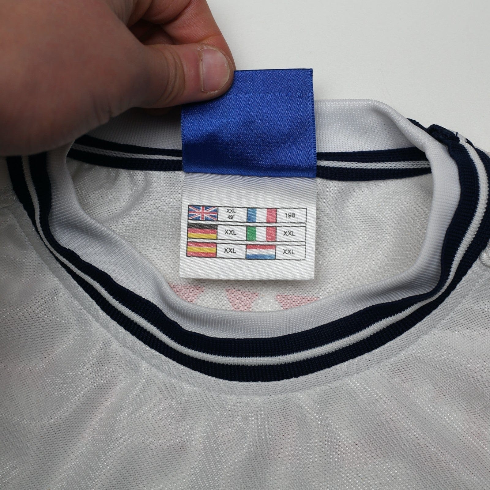 1999/01 Beckham #7 England Vintage Umbro Home Football Shirt (XL/XXL) Euro 2000