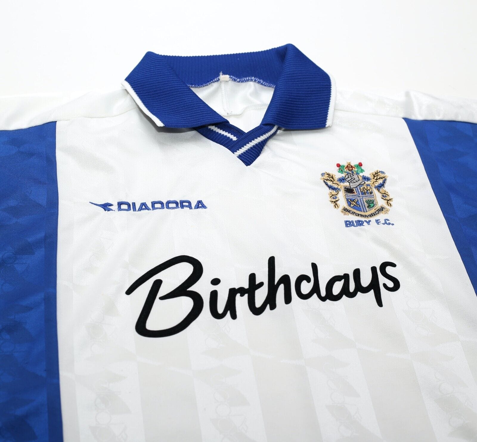 1999/01 BURY FC Vintage Diadora Home Football Shirt (XL)