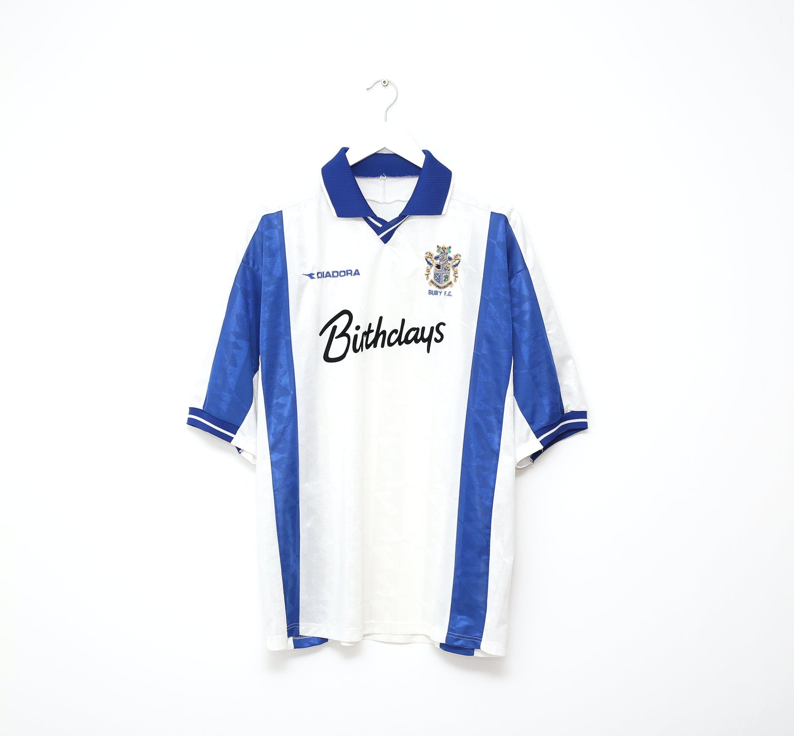 1999/01 BURY FC Vintage Diadora Home Football Shirt (XL)