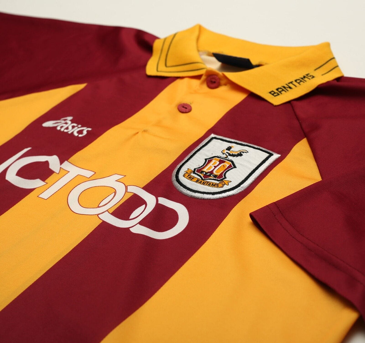 1999/01 CARBONE #10 Bradford City Vintage Asics Home Football Shirt (XL)
