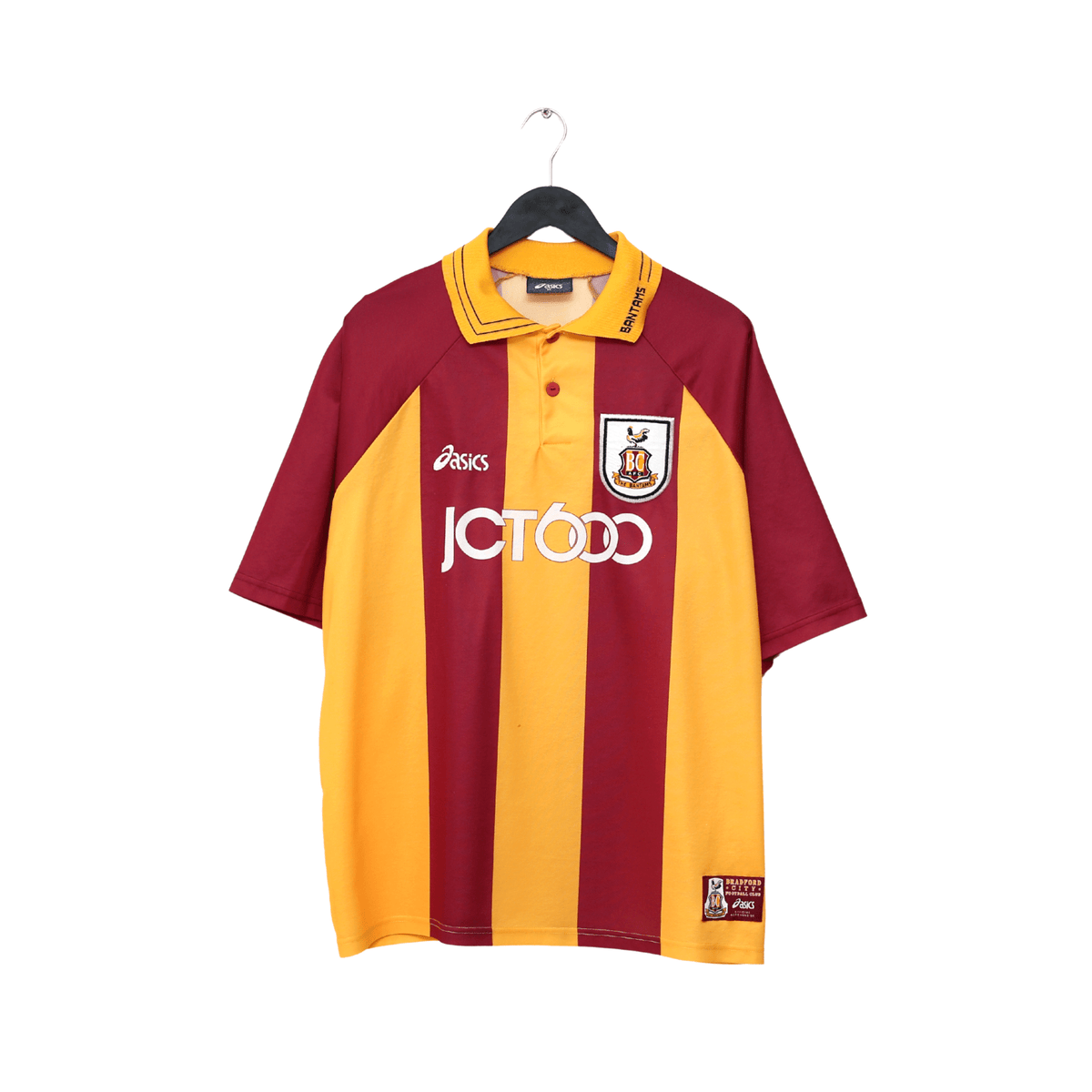 1999/01 CARBONE #10 Bradford City Vintage Asics Home Football Shirt (XL)