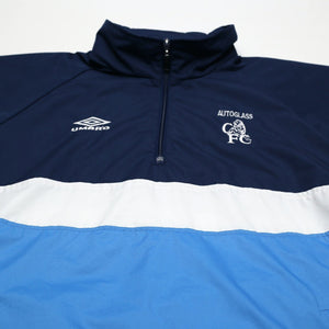 1999/01 Chelsea Vintage Umbro 1/4 Zip Football Training Jacket (L/XL) MINT