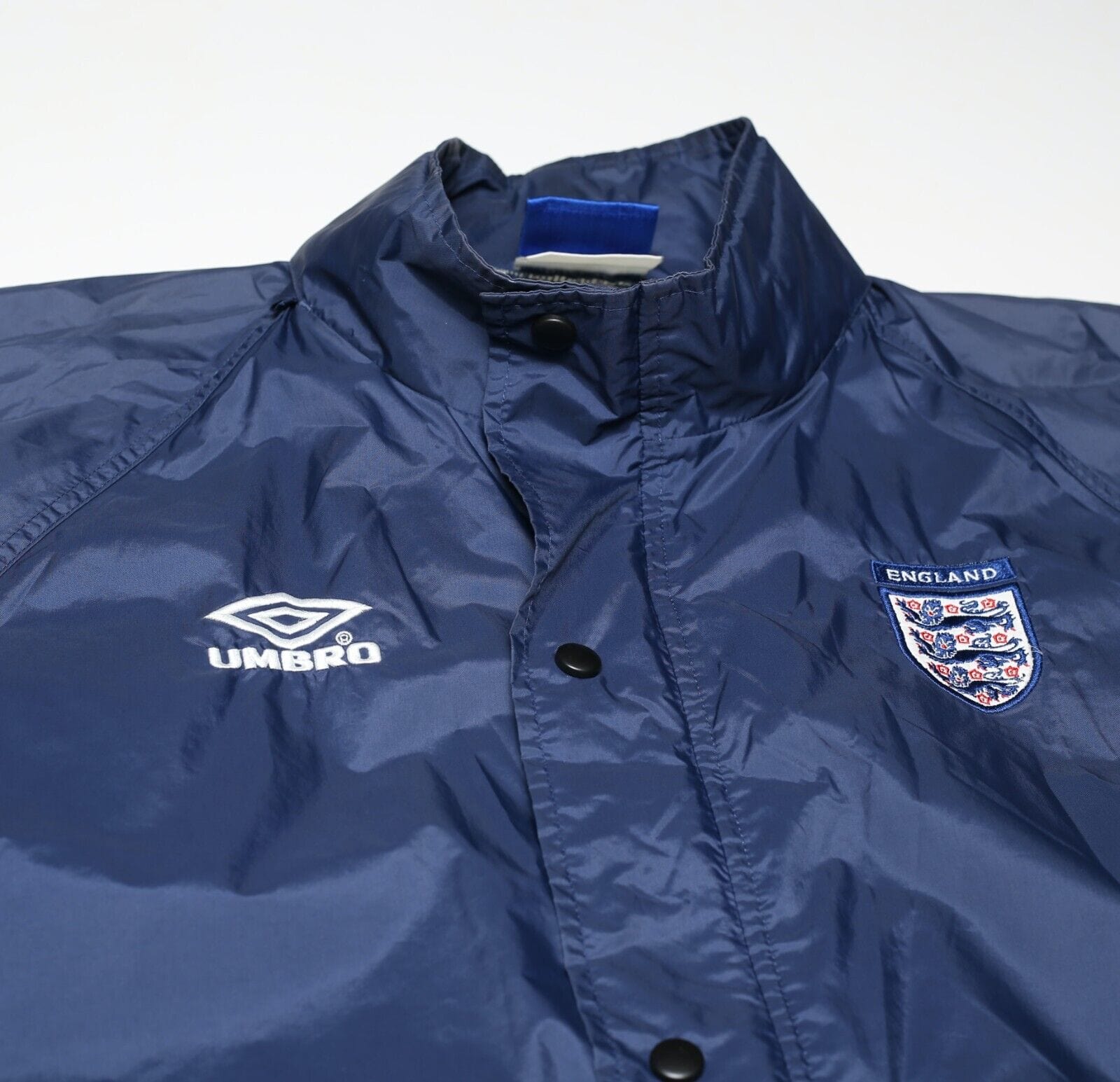 1999/01 ENGLAND Vintage Umbro Football Hooded Rain Jacket (M) Euro