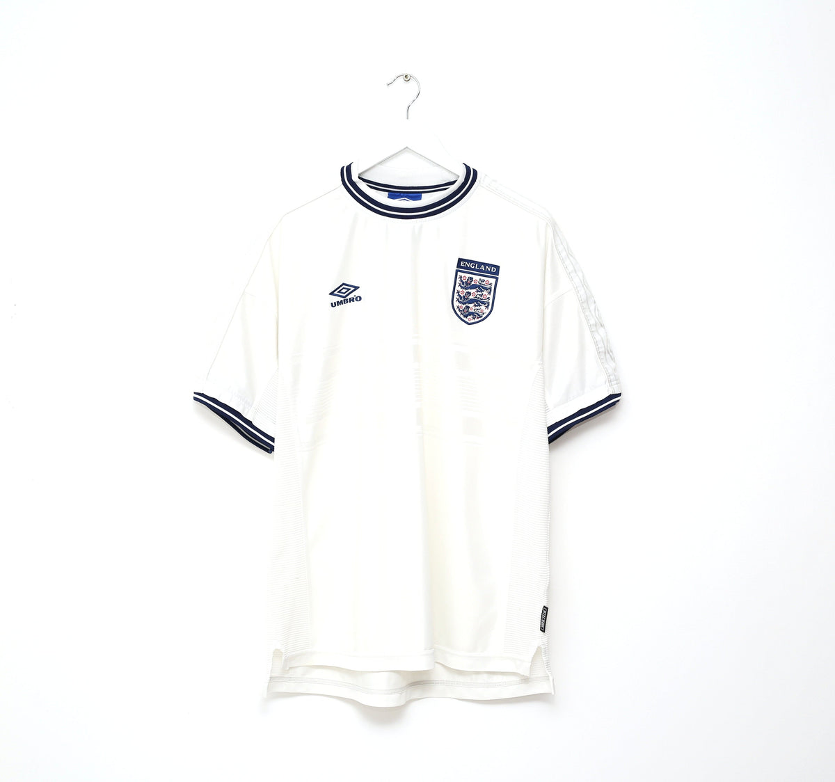 1999/01 ENGLAND Vintage Umbro Home Football Shirt Jersey (XL/XXL) Euro 2000