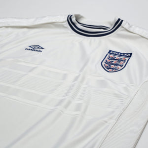 1999/01 England Vintage Umbro Home Football Shirt (L) Euro 2000