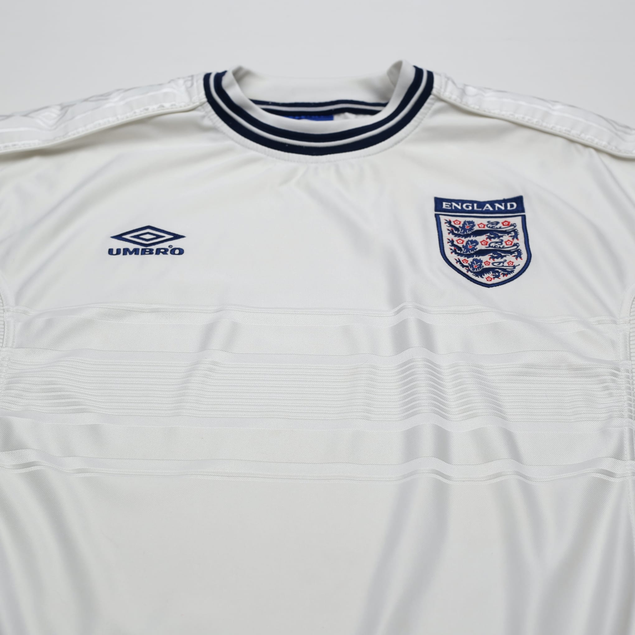 1999/01 England Vintage Umbro Home Football Shirt (L) Euro 2000