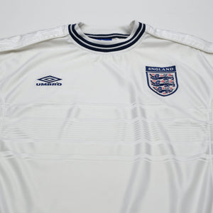 1999/01 England Vintage Umbro Home Football Shirt (L) Euro 2000