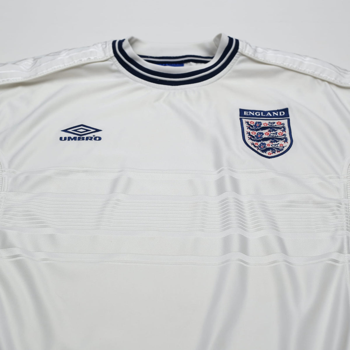 1999/01 England Vintage Umbro Home Football Shirt (L) Euro 2000