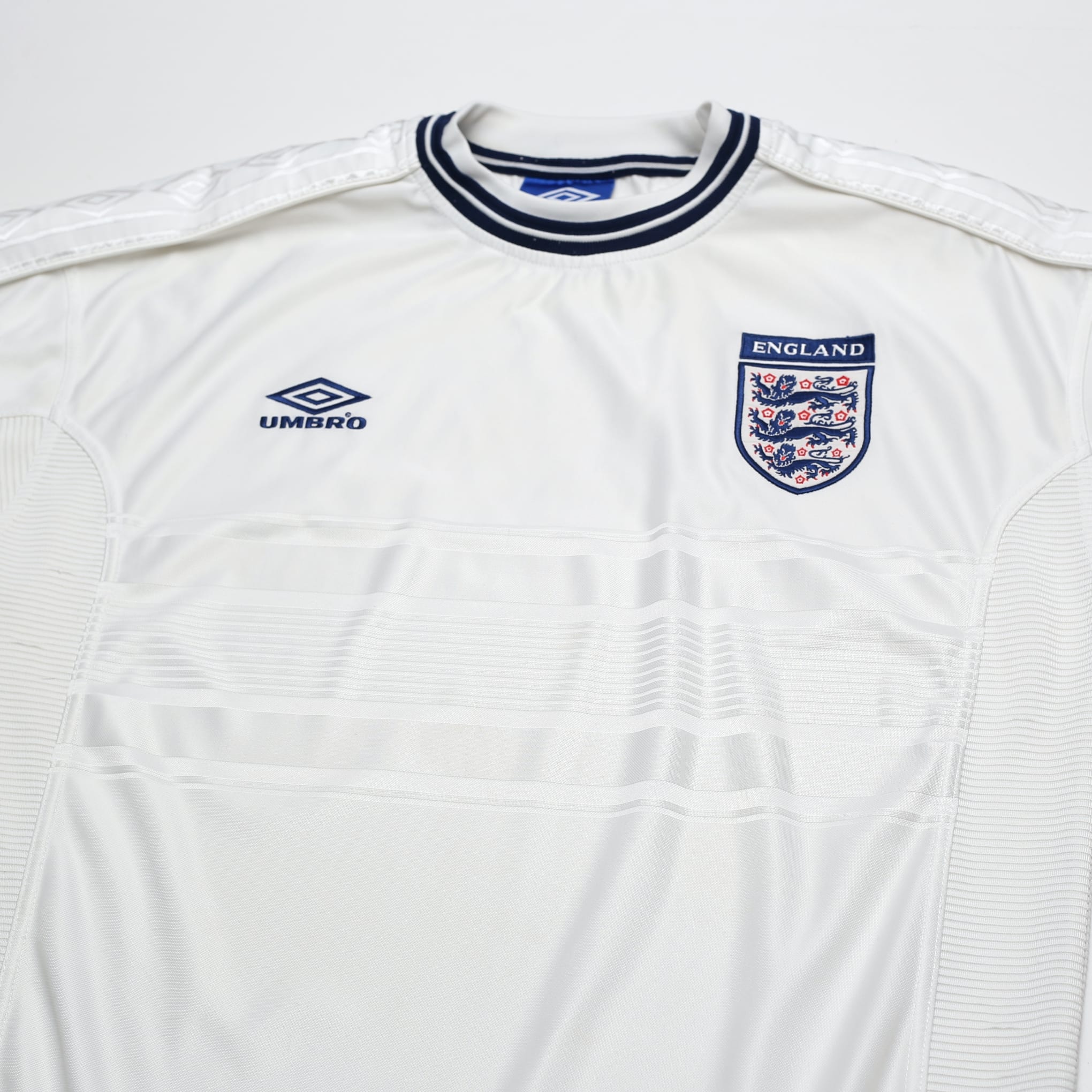 1999/01 England Vintage Umbro Home Football Shirt (L) Euro 2000