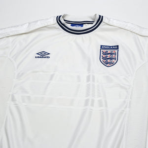 1999/01 England Vintage Umbro Home Football Shirt (L) Euro 2000