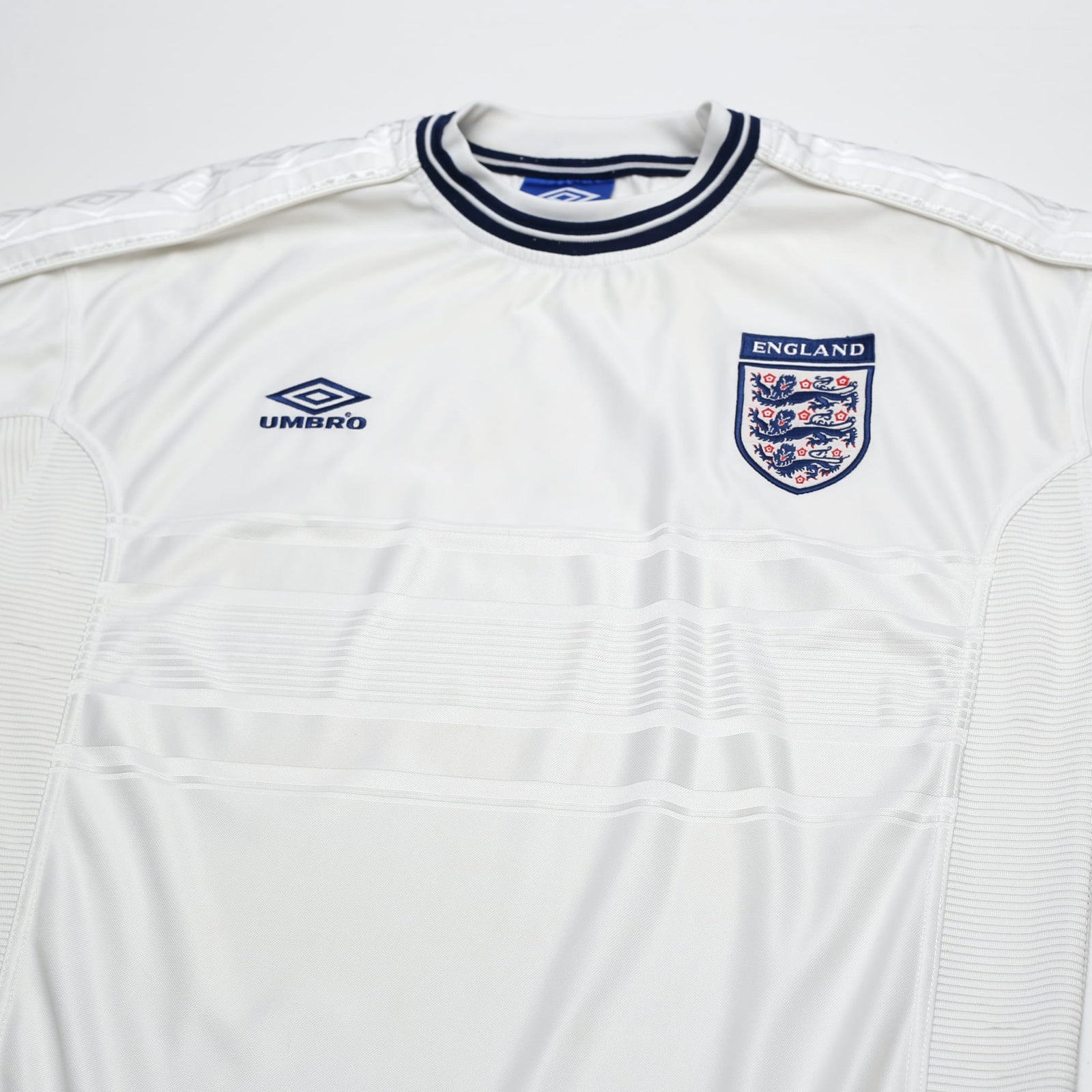 1999/01 England Vintage Umbro Home Football Shirt (L) Euro 2000