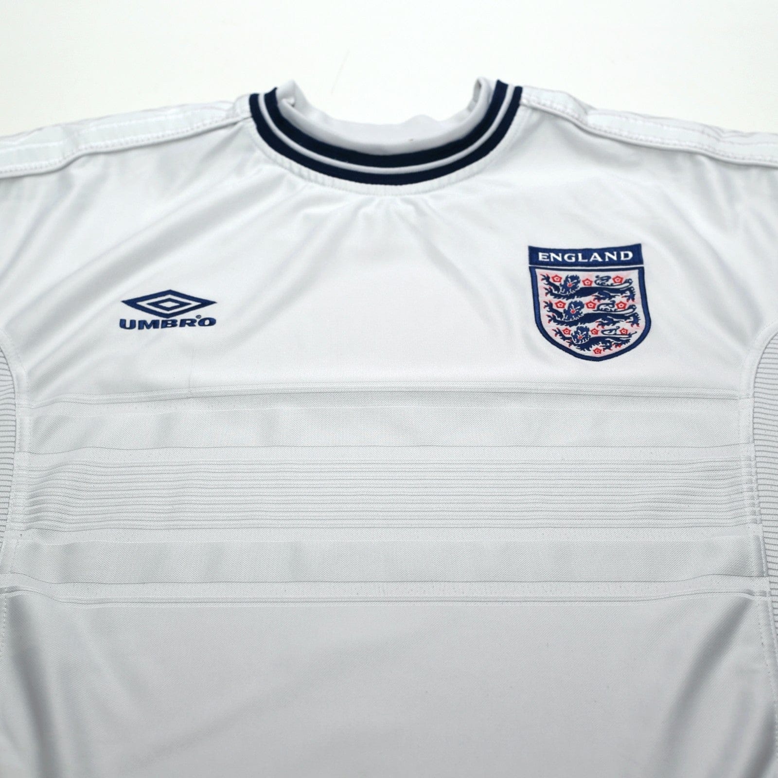 1999/01 England Vintage Umbro Home Football Shirt (M) Euro 2000