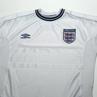 1999/01 England Vintage Umbro Home Football Shirt (M) Euro 2000