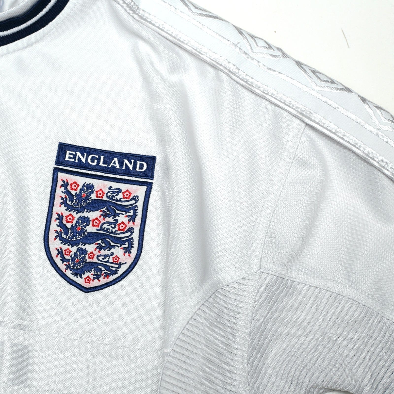 1999/01 England Vintage Umbro Home Football Shirt (M) Euro 2000