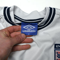 1999/01 England Vintage Umbro Home Football Shirt (M) Euro 2000