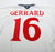 1999/01 GERRARD #16 England Vintage Umbro Home Football Shirt (XL) Euro 2000