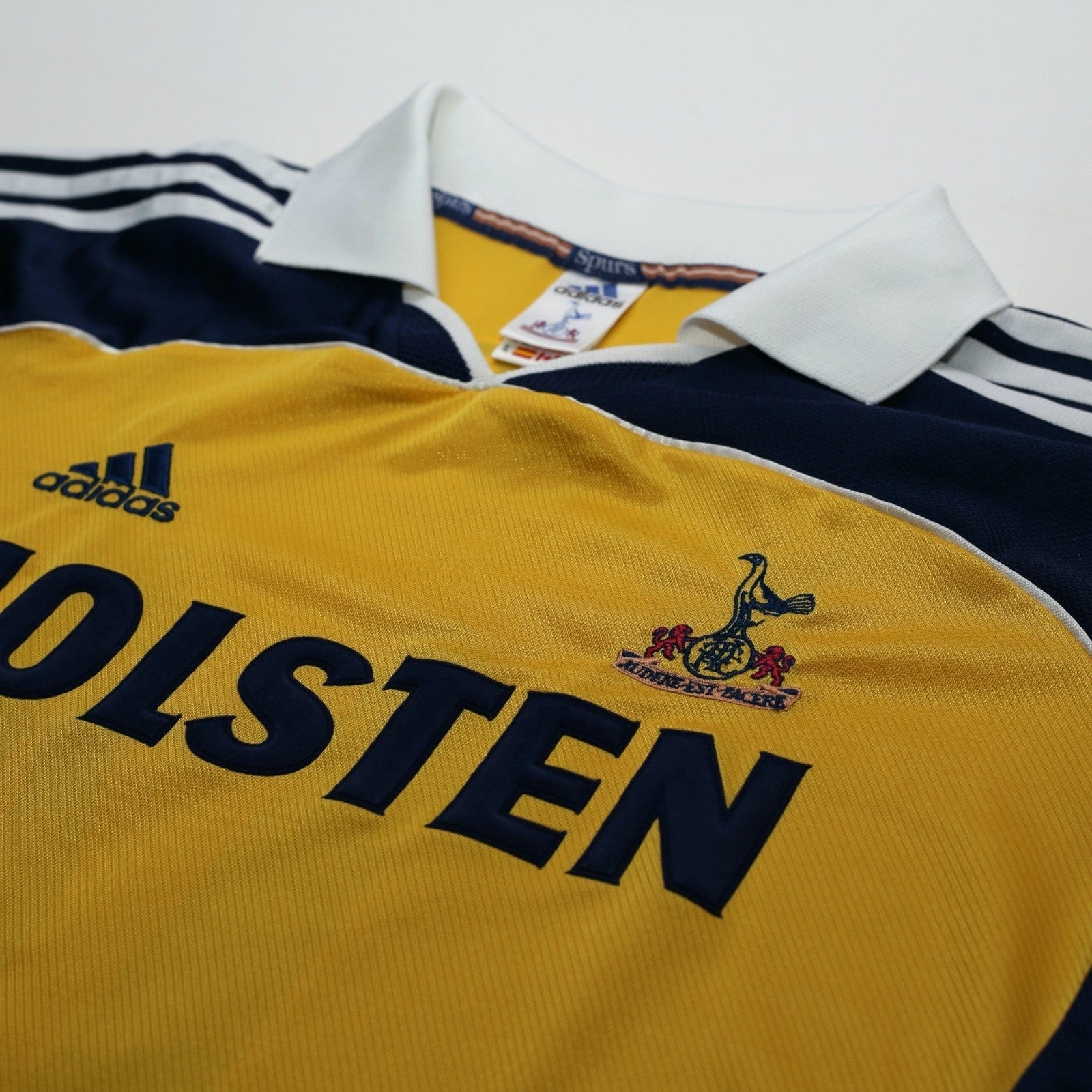 1999/01 Ginola #14 Tottenham Hotspur Vintage adidas Away Football Shirt (XL)