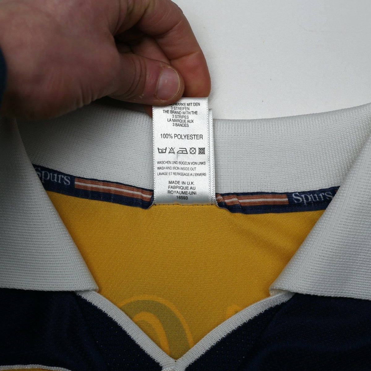 1999/01 Ginola #14 Tottenham Hotspur Vintage adidas Away Football Shirt (XL)