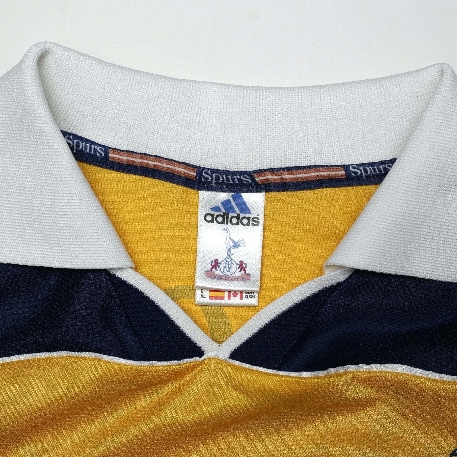 1999/01 Ginola #14 Tottenham Hotspur Vintage adidas Away Football Shirt (XL)