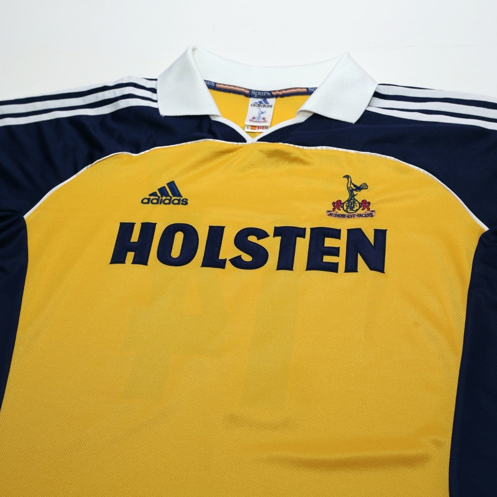 1999/01 Ginola #14 Tottenham Hotspur Vintage adidas Away Football Shirt (XL)