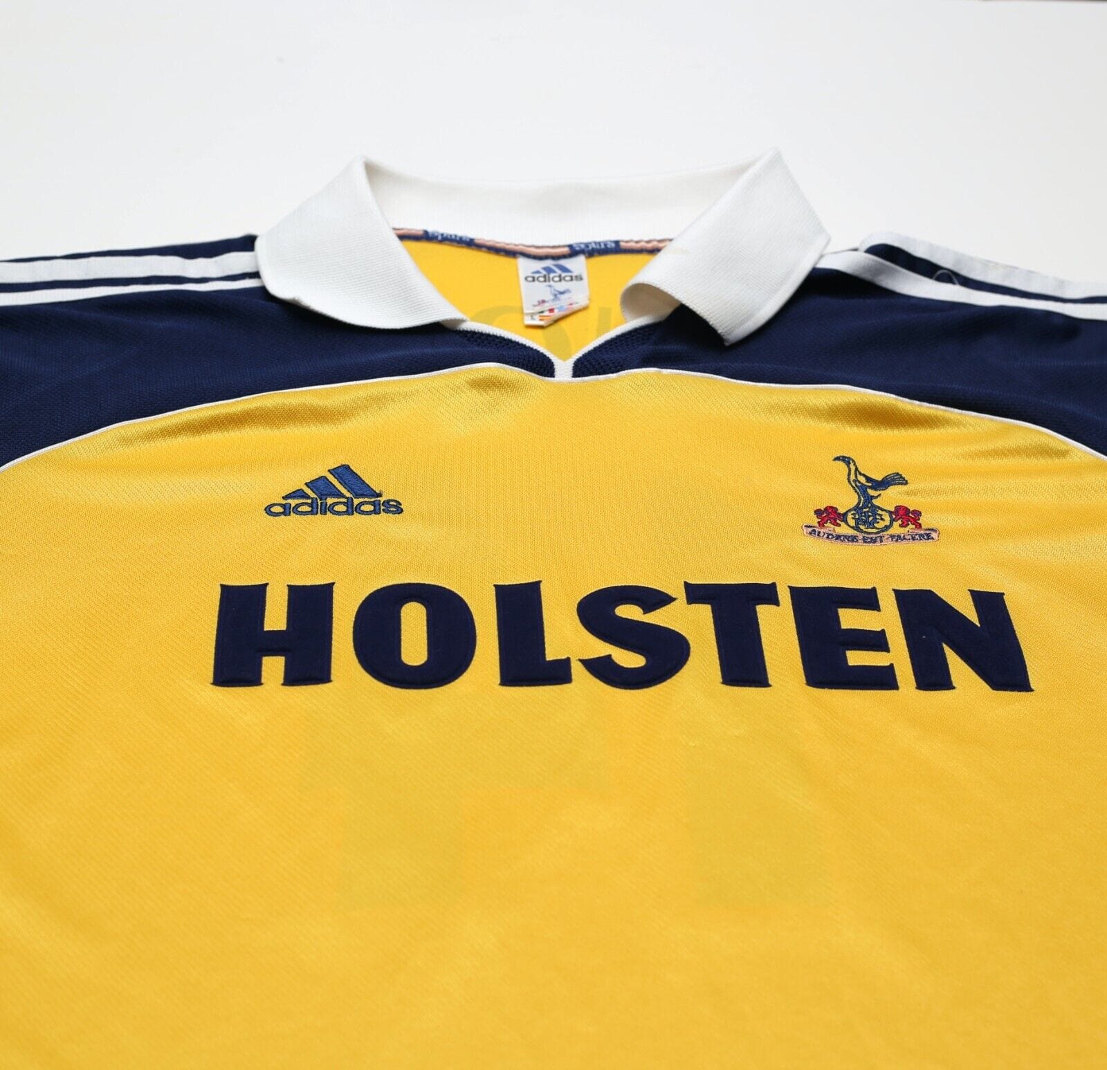 1999/01 GINOLA #14 Tottenham Hotspur Vintage adidas Away Football Shirt (XL)