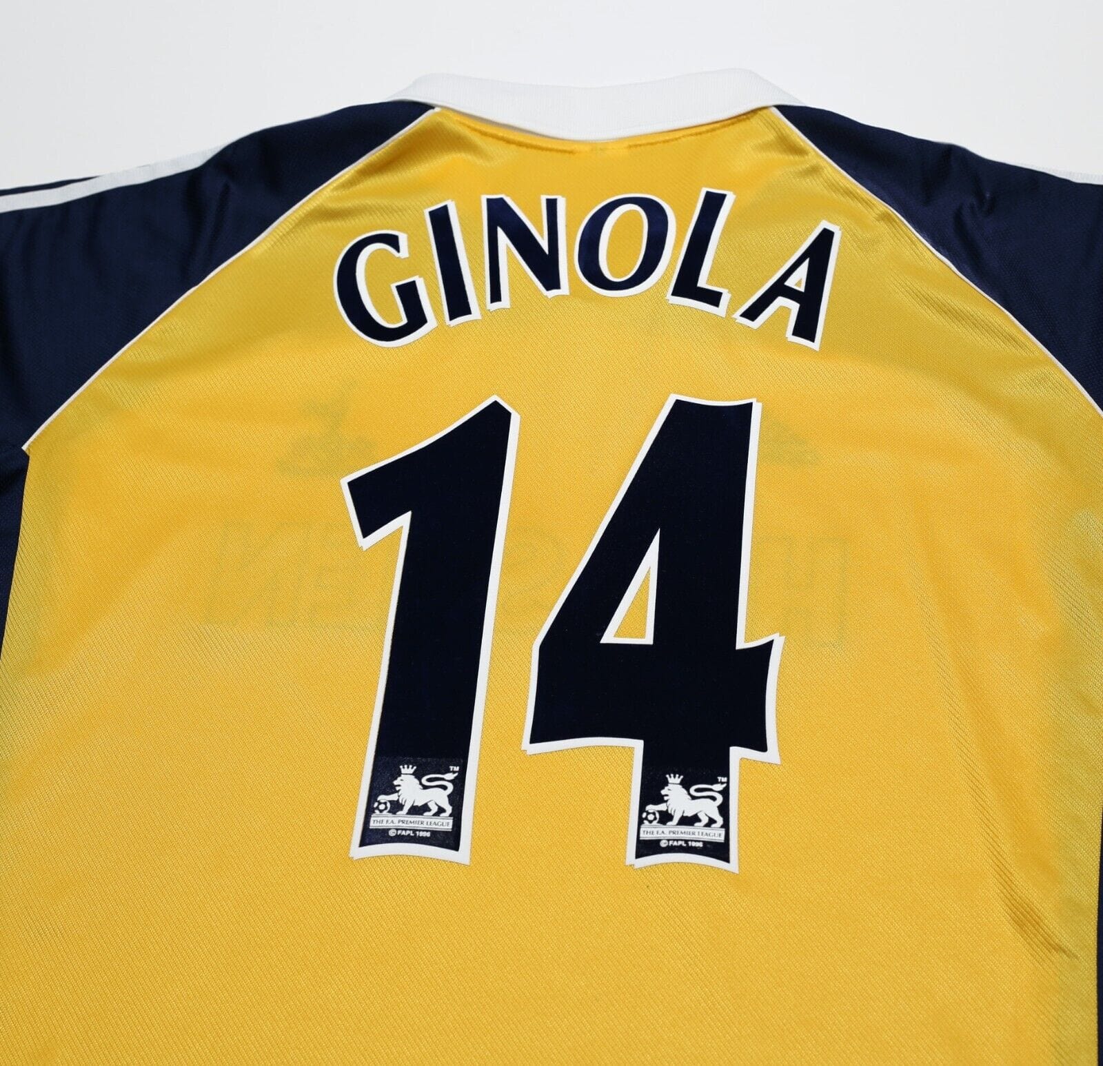 1999/01 GINOLA #14 Tottenham Hotspur Vintage adidas Away Football Shirt (XL)