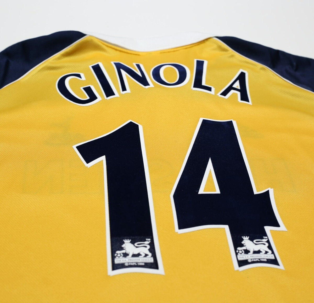 1999/01 GINOLA #14 Tottenham Hotspur Vintage adidas Away Football Shirt (XL)