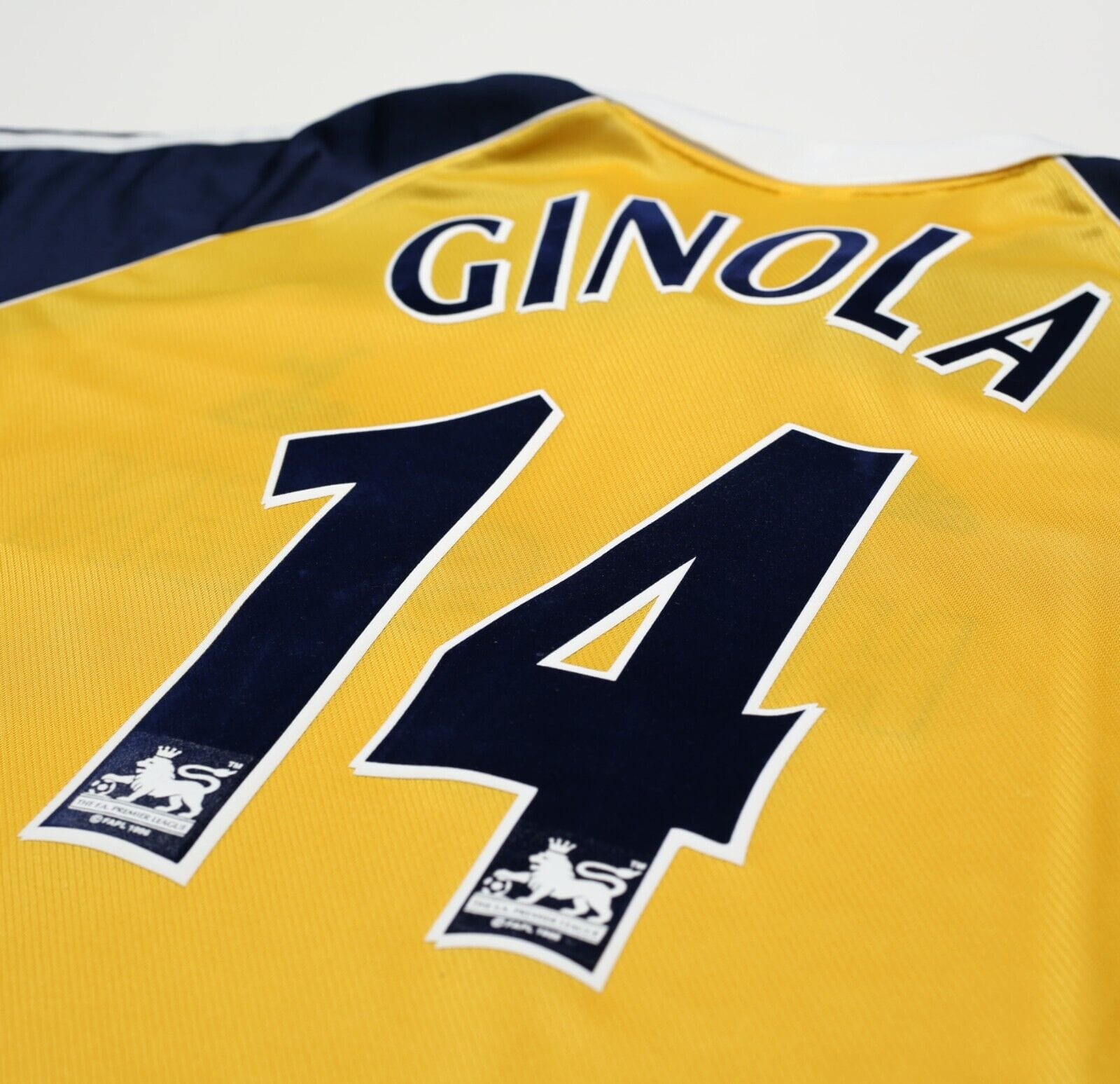 1999/01 GINOLA #14 Tottenham Hotspur Vintage adidas Away Football Shirt (XL)