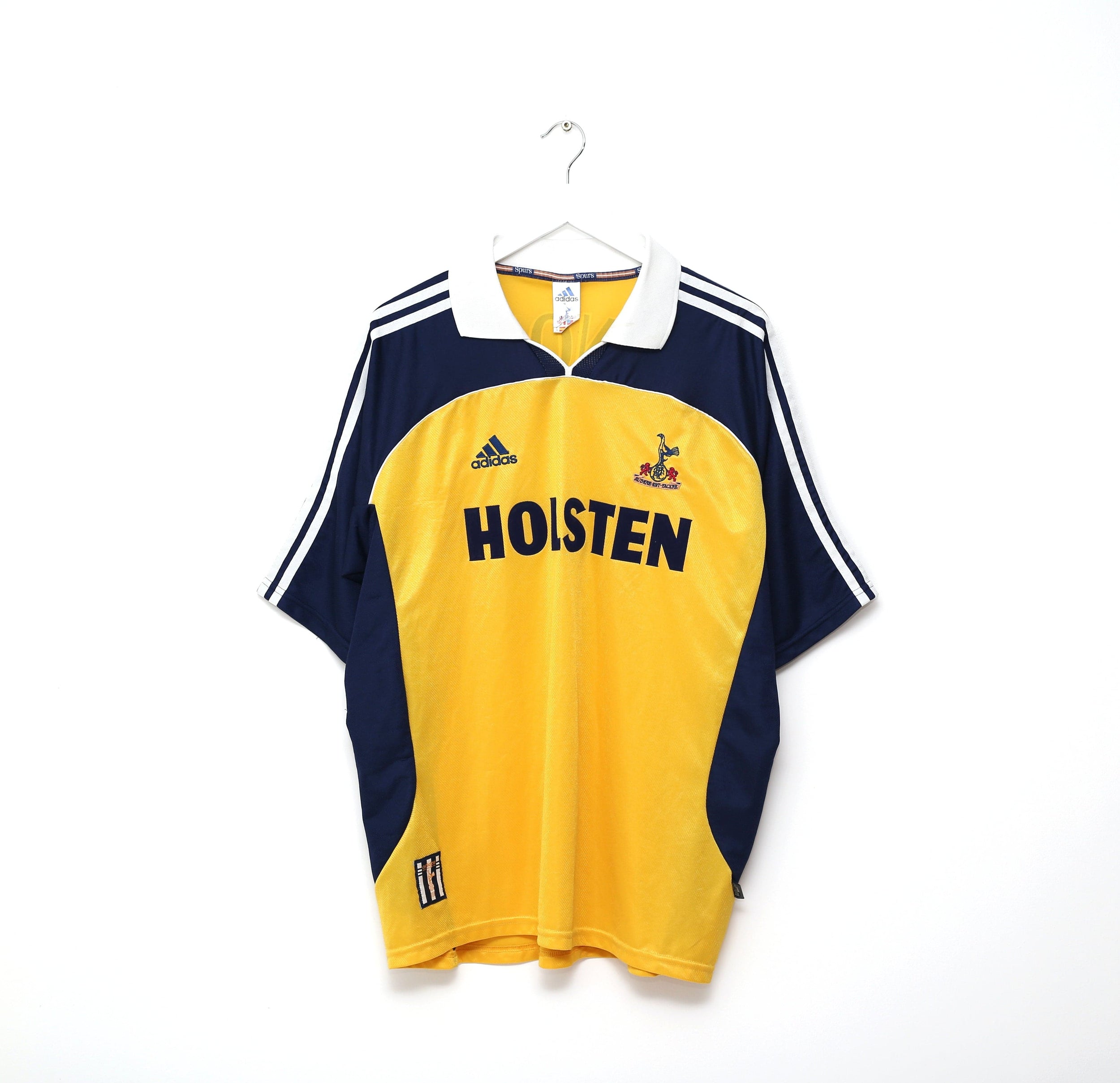 1999/01 GINOLA #14 Tottenham Hotspur Vintage adidas Away Football Shirt (XL)