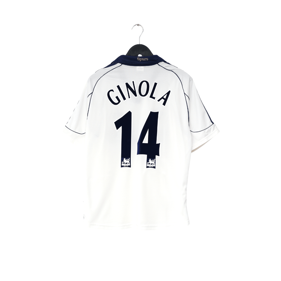 1999/01 GINOLA #14 Tottenham Hotspur Vintage adidas Home Football Shirt (M)