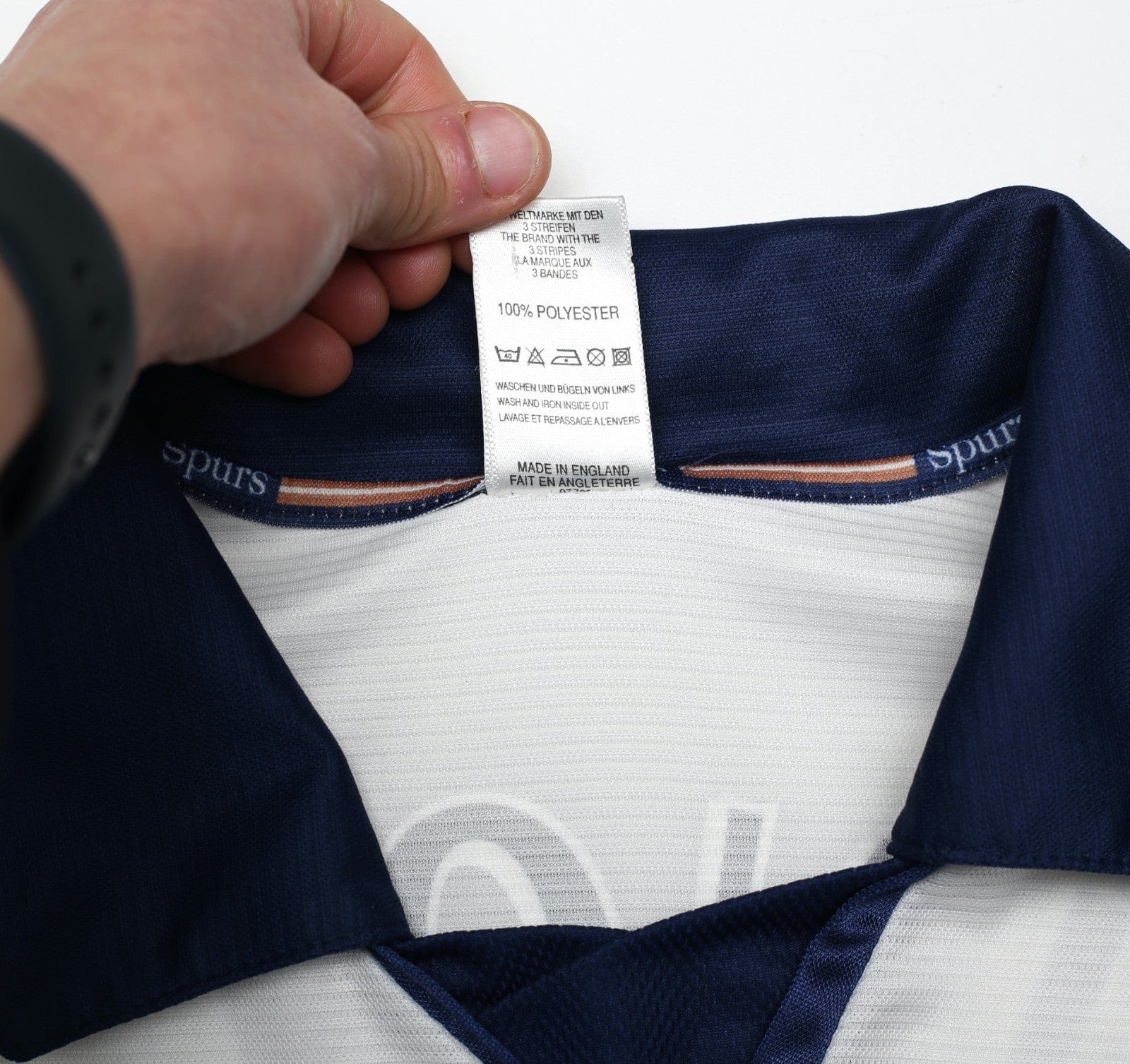 1999/01 GINOLA #14 Tottenham Hotspur Vintage adidas Home Football Shirt (M)