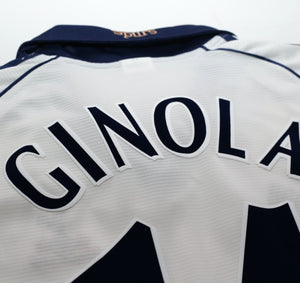 1999/01 GINOLA #14 Tottenham Hotspur Vintage adidas Home Football Shirt (M)