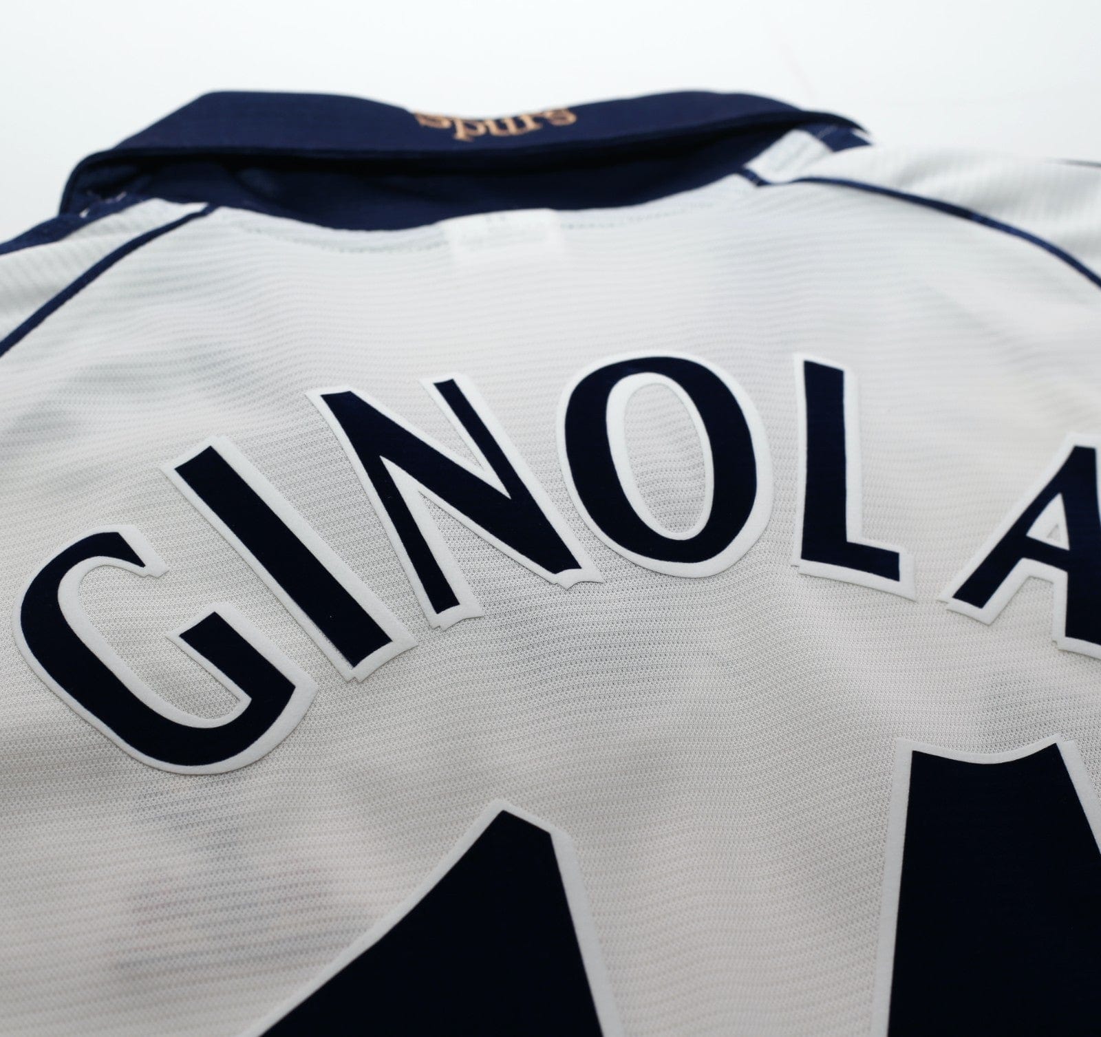 1999/01 GINOLA #14 Tottenham Hotspur Vintage adidas Home Football Shirt (M)