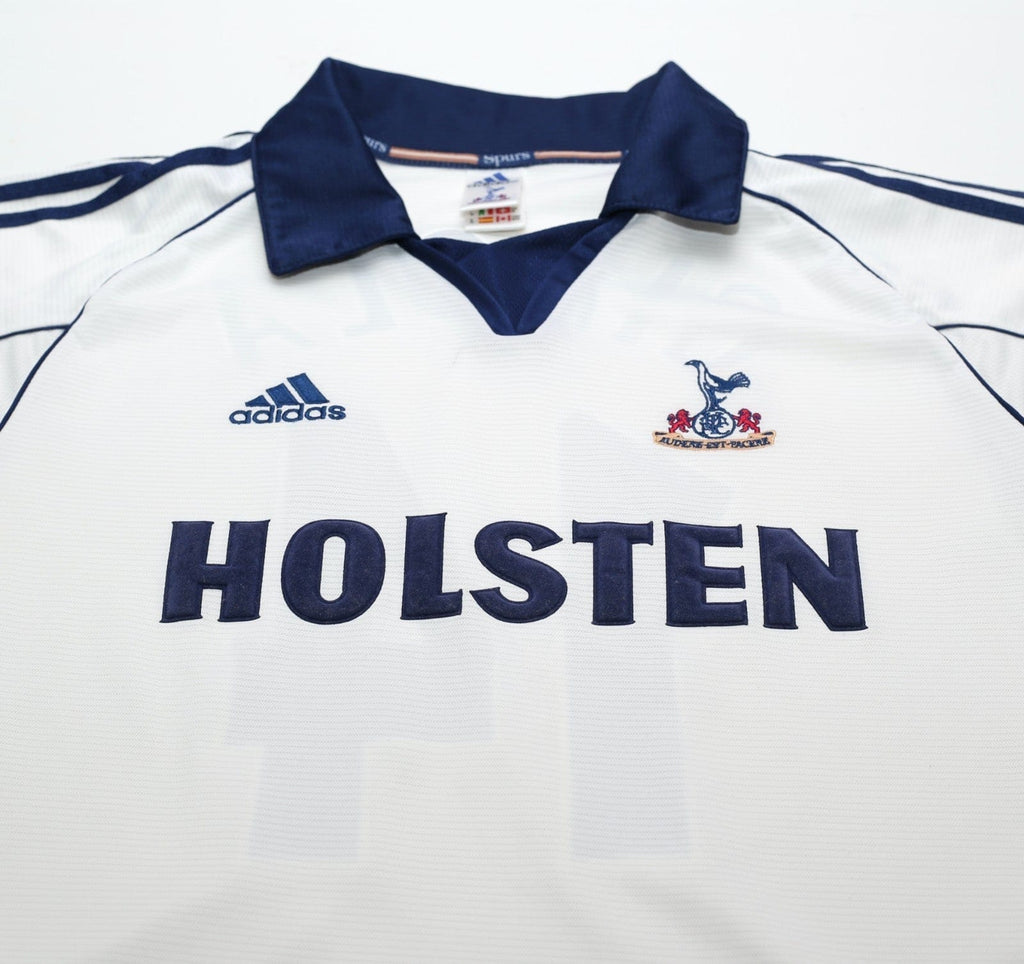 1999/01 GINOLA #14 Tottenham Hotspur Vintage adidas Home Football Shirt (M)
