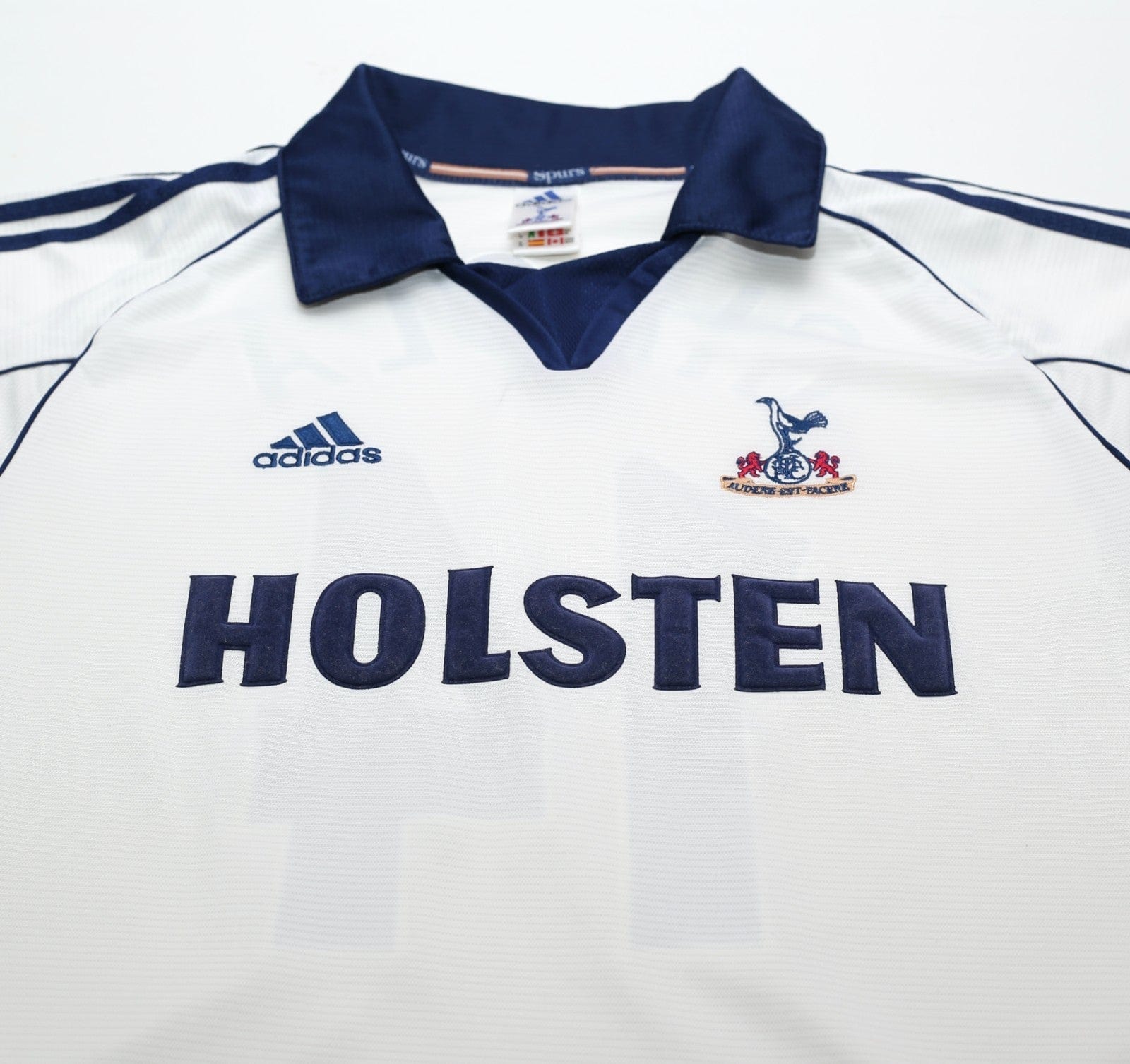 1999/01 GINOLA #14 Tottenham Hotspur Vintage adidas Home Football Shirt (M)