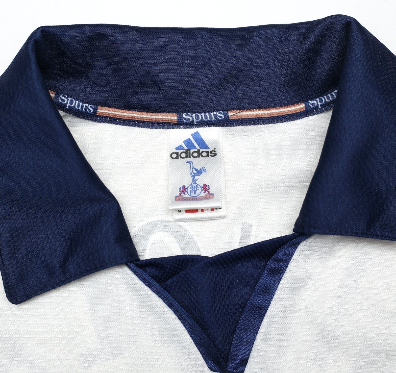 1999/01 GINOLA #14 Tottenham Hotspur Vintage adidas Home Football Shirt (M)