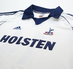 1999/01 GINOLA #14 Tottenham Hotspur Vintage adidas Home Football Shirt (M)