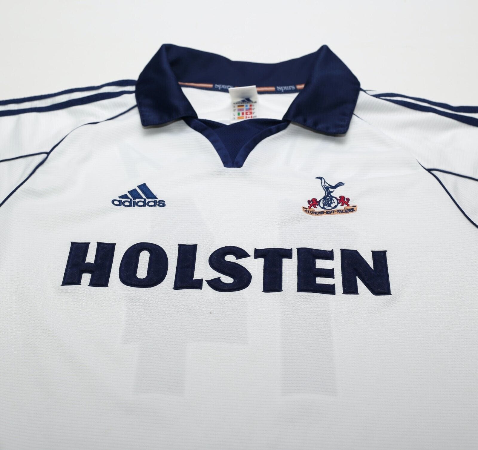 1999/01 GINOLA #14 Tottenham Hotspur Vintage adidas Home Football Shirt (M)