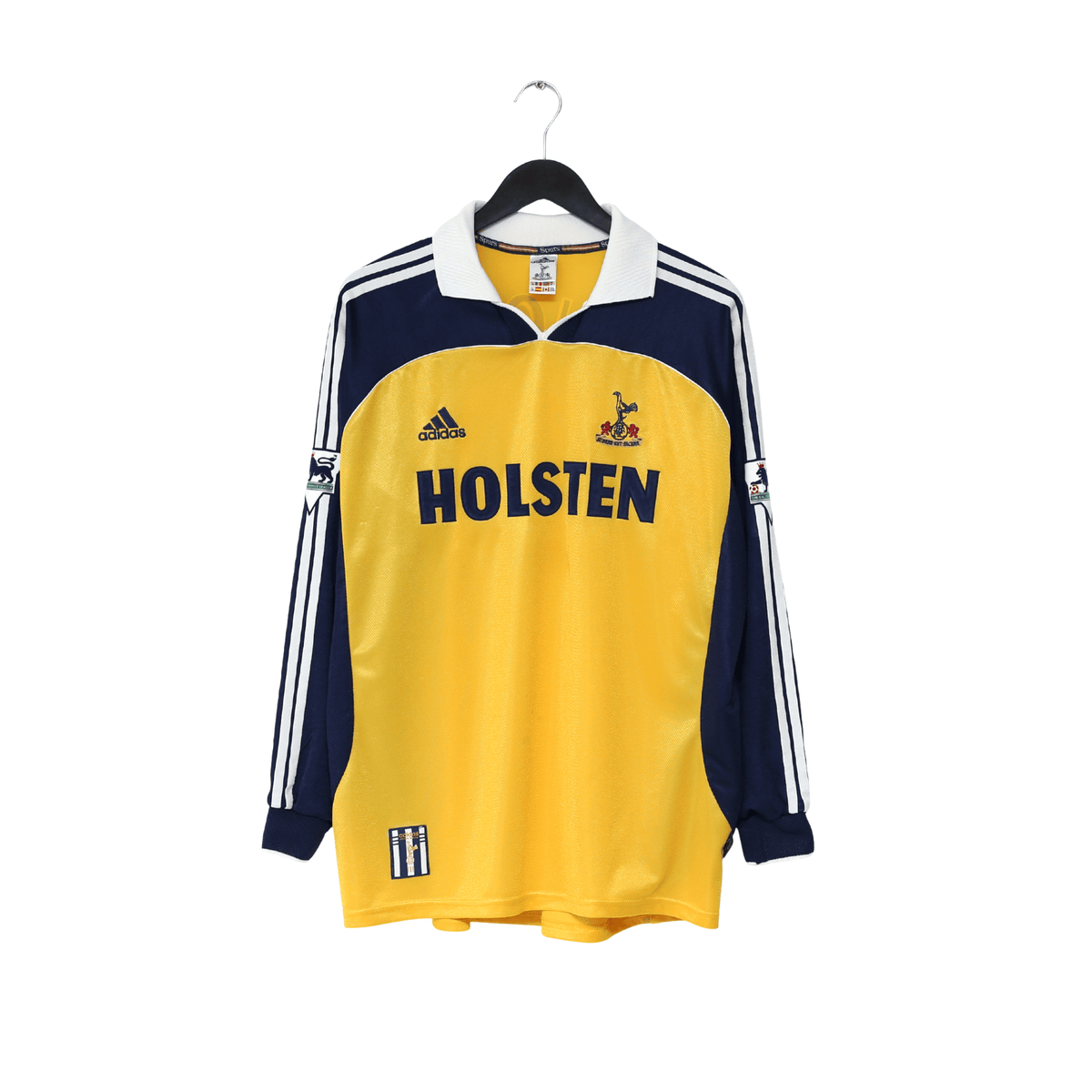 1999/01 GINOLA #14 Tottenham Hotspur Vintage adidas L/S Away Football Shirt (XL)