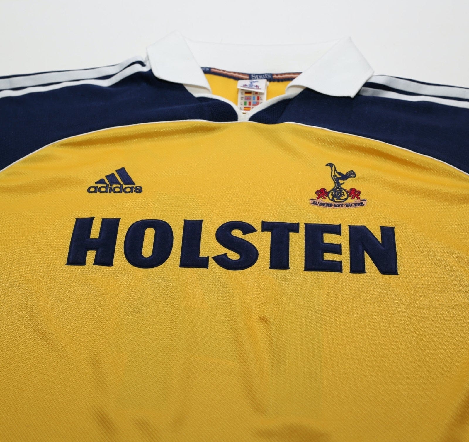 1999/01 GINOLA #14 Tottenham Hotspur Vintage adidas L/S Away Football Shirt (XL)