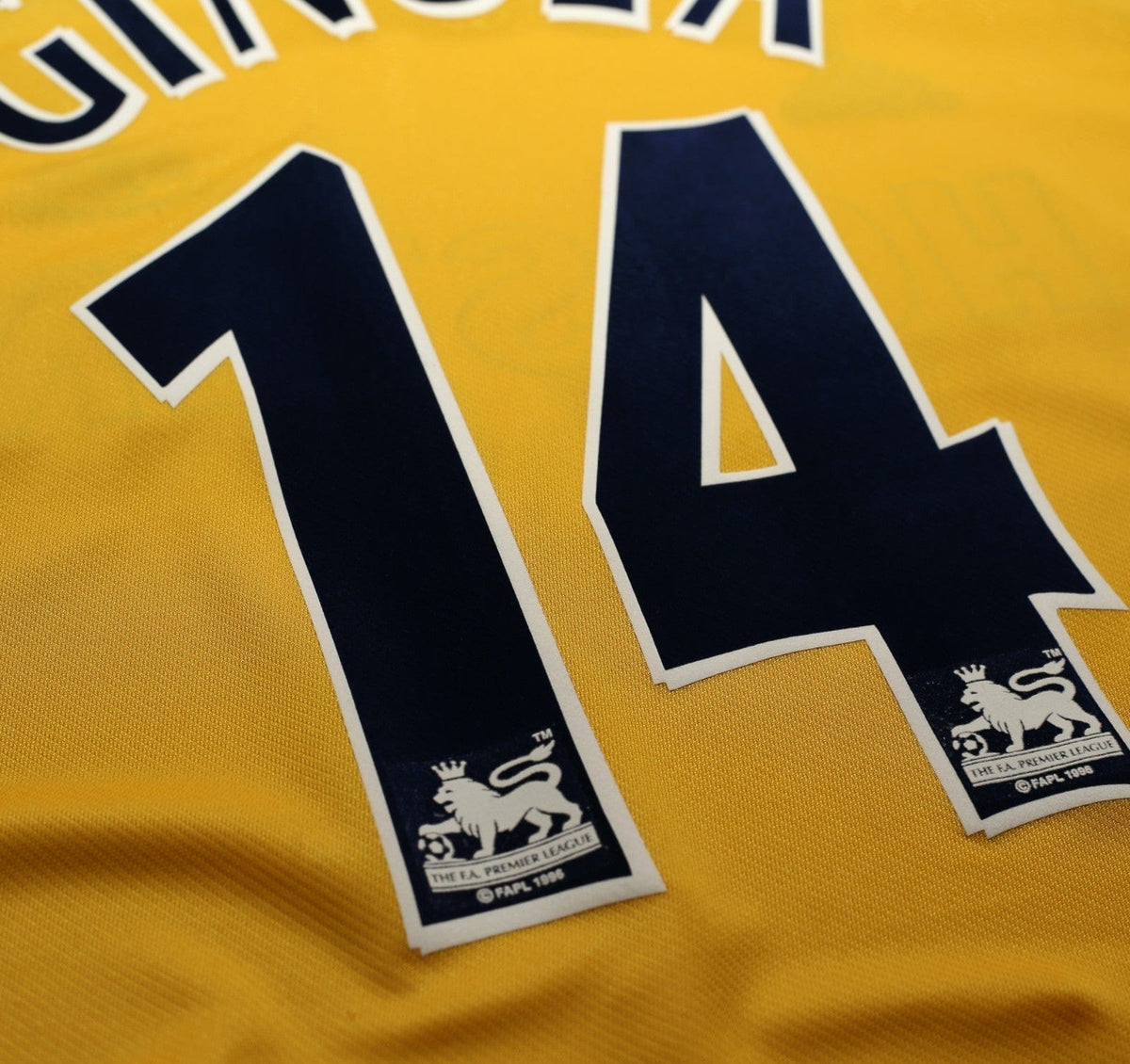 1999/01 GINOLA #14 Tottenham Hotspur Vintage adidas L/S Away Football Shirt (XL)