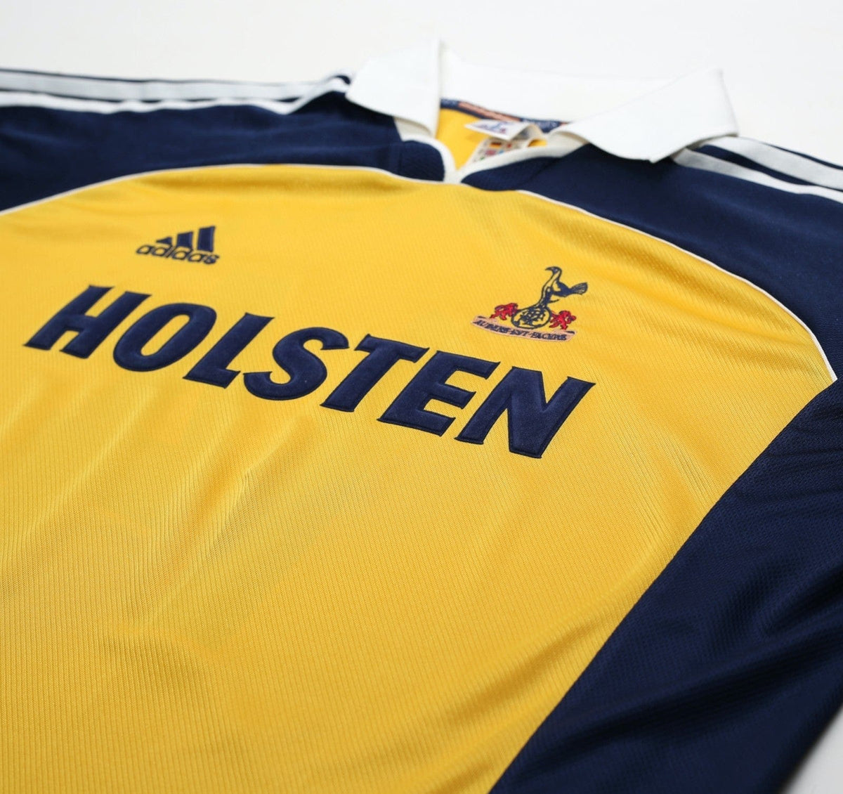 1999/01 GINOLA #14 Tottenham Hotspur Vintage adidas L/S Away Football Shirt (XL)