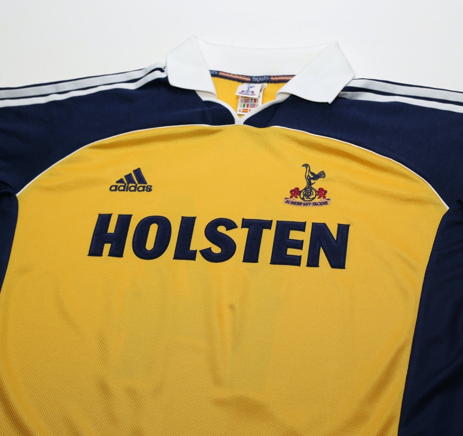 1999/01 GINOLA #14 Tottenham Hotspur Vintage adidas L/S Away Football Shirt (XL)