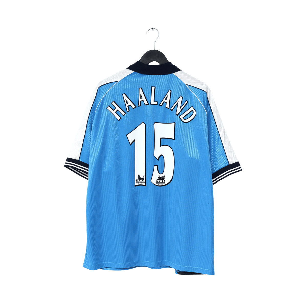 1999/01 HAALAND #15 Manchester City Vintage LCS Home Football Shirt (XL) 46/48